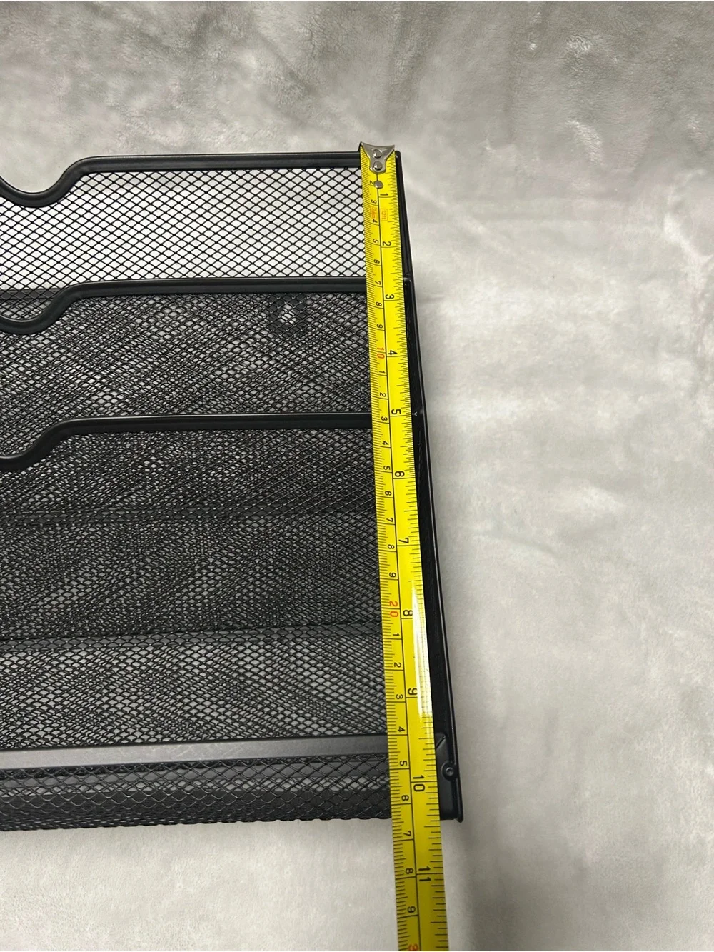 Black 3 Pockets Mesh Wall File Hanging Folder Holder Organizer Bottom Flat Tray